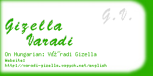 gizella varadi business card